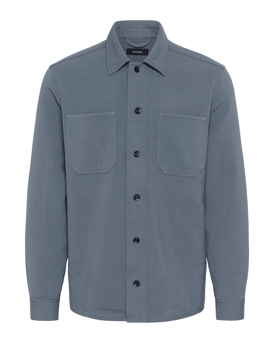 

Рубашка на пуговицах классического кроя Matinique Pelton, дымчато-синий
