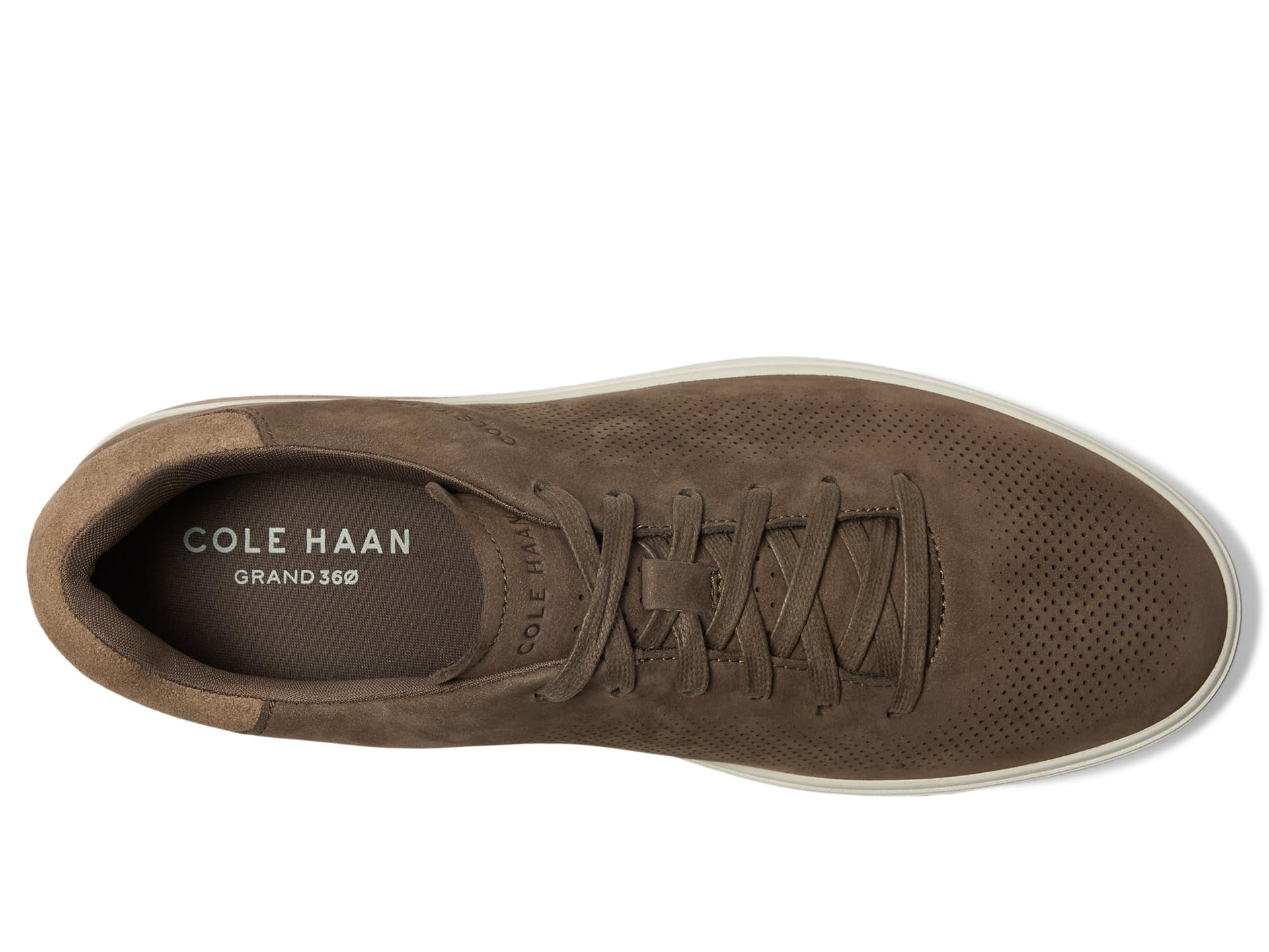Кроссовки Cole Haan Grandpro Angleace Sneakers, цвет Morel Nubuck/Irish Coffee/Silver Birch — фото 2