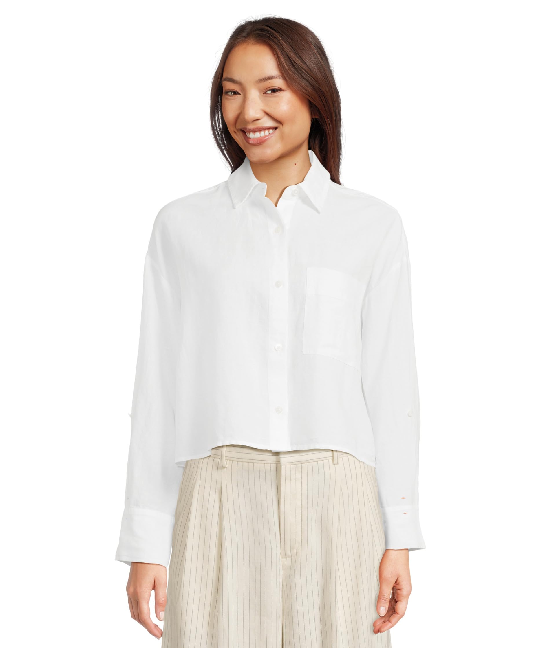 

Рубашка Madewell Alice Shirt - Cotton Linen, белый