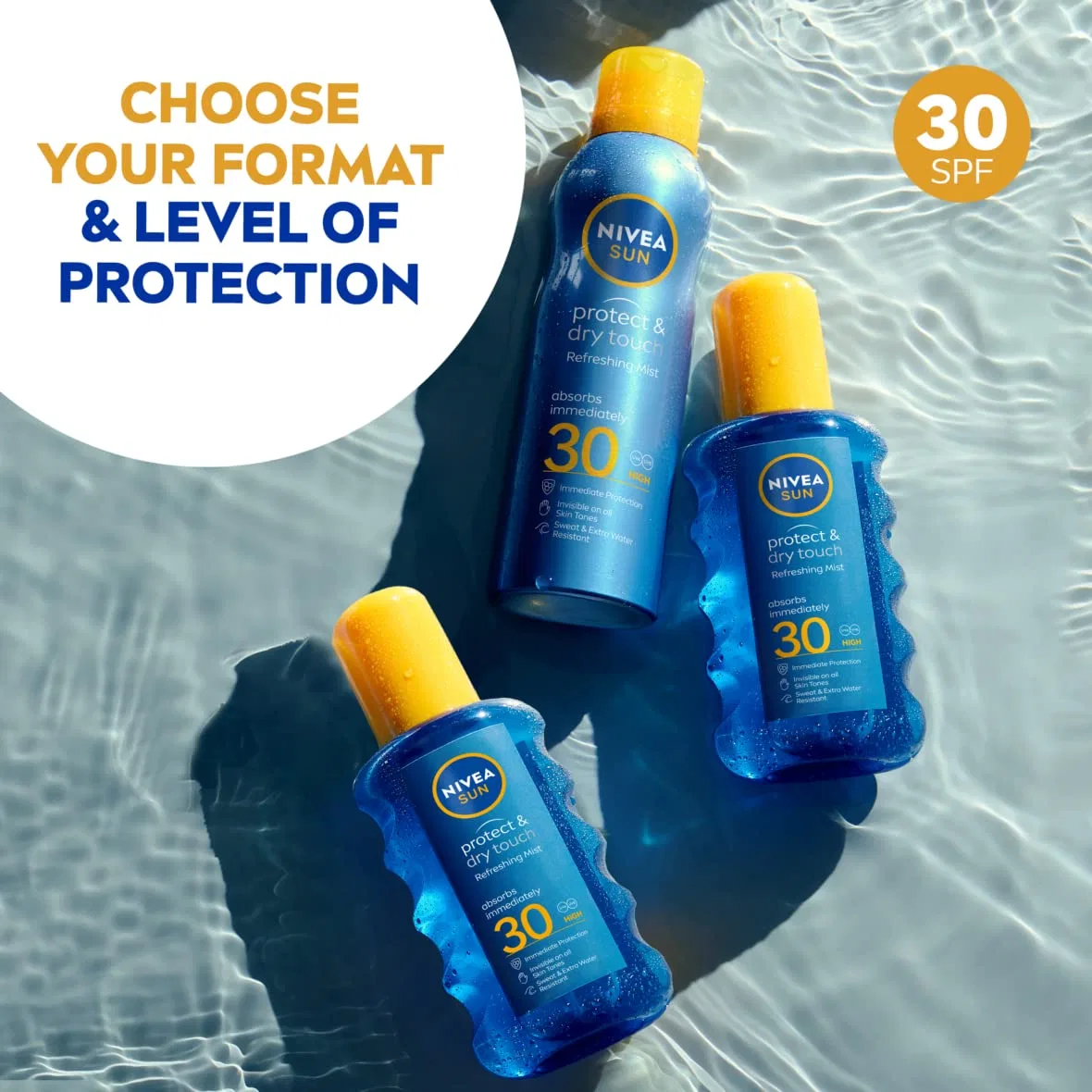 Охлаждающий солнцезащитный спрей NIVEA SUN Protect & Refresh SPF30 Nivea Sun — фото 4
