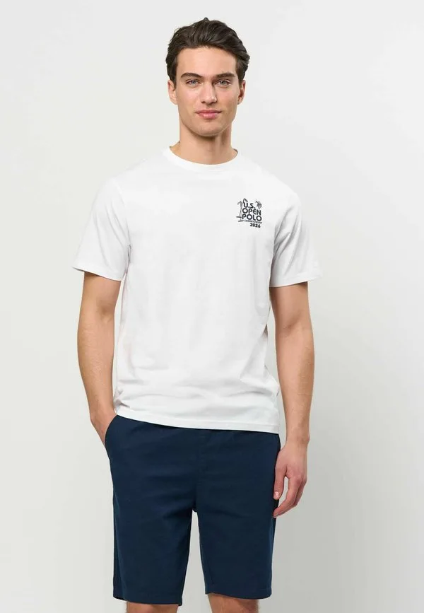 Футболка с принтом умдаики U.S. Polo Assn., White — фото 3