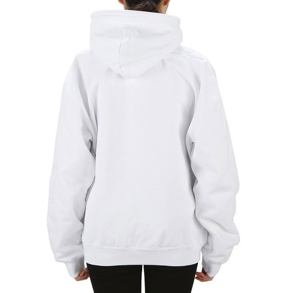 Свитер ss21 classic logo hooded long sleeves hoodie white Balenciaga, белый — фото 3