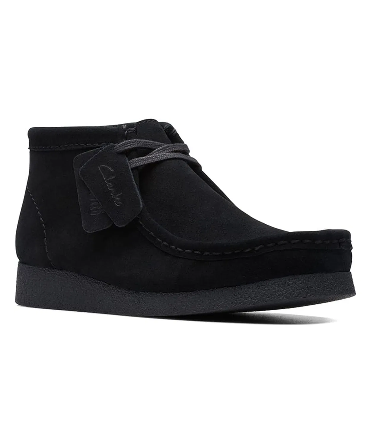 Ботинки Wallabee EVO Bt бренда Clarks на шнуровке, цвет сэнд бежевый — фото 2