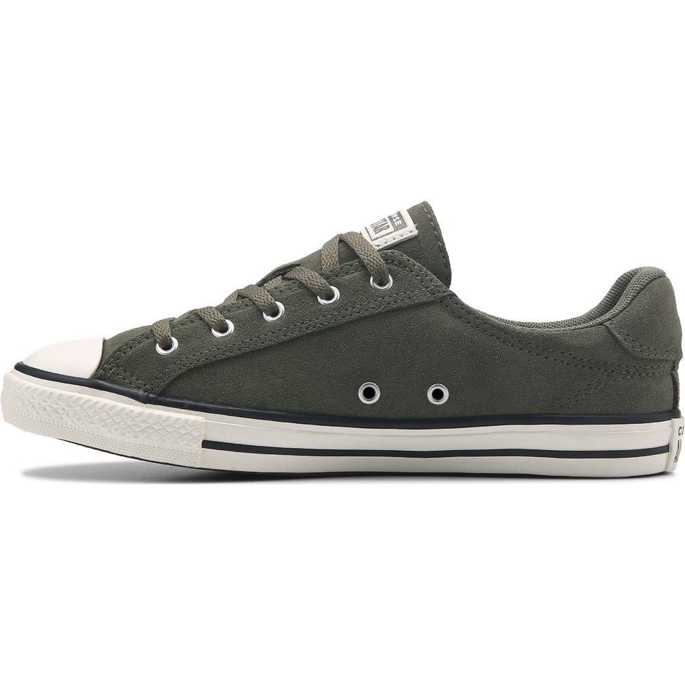 Изящные замшевые кроссовки с низким профилем Converse, зеленый — фото 3