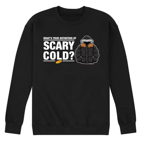 

Мужская уютная флисовая толстовка Seinfeld Scary Cold Licensed Character, черный