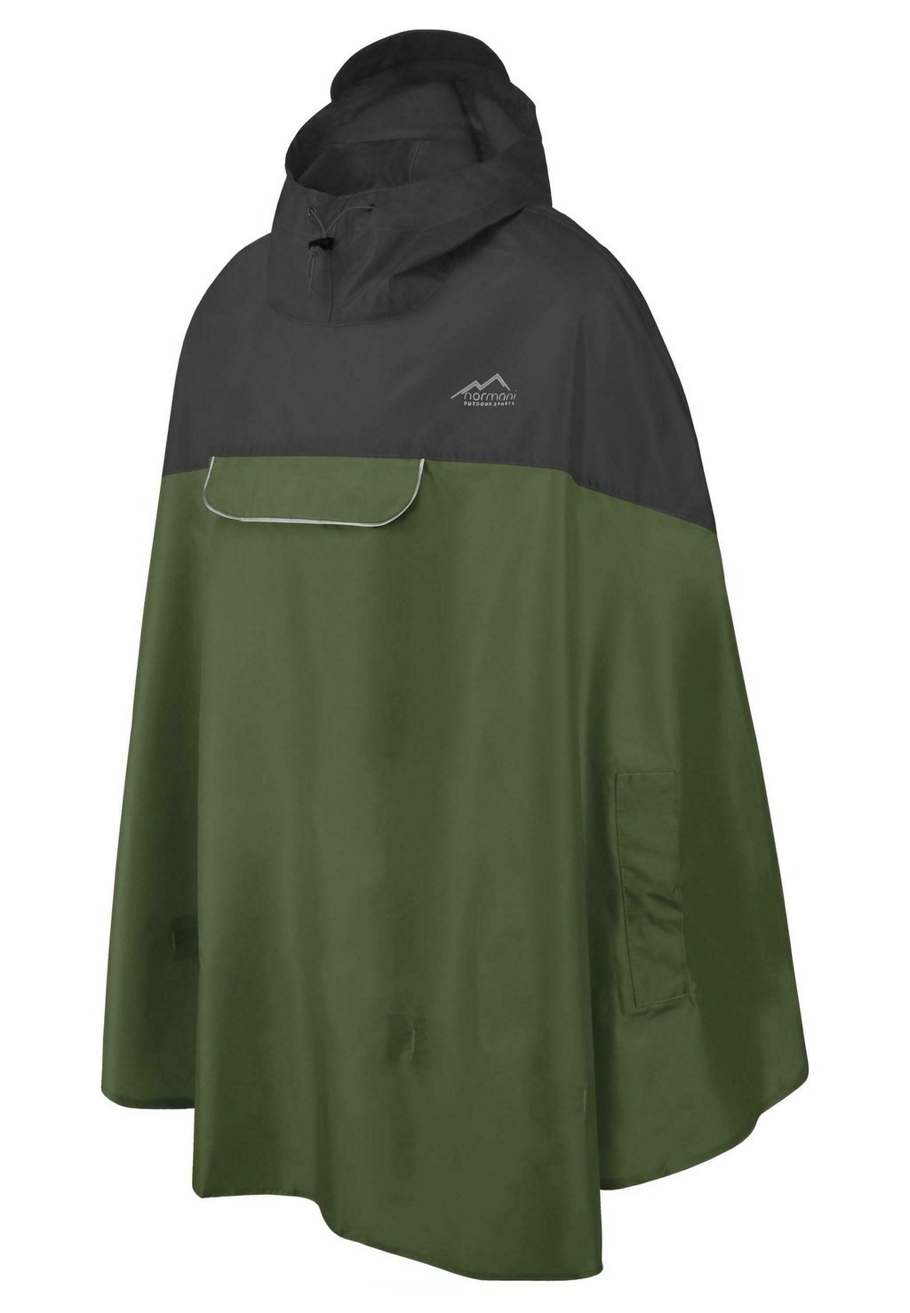 

Водонепроницаемая куртка UNISEX WASSERDICHTER REGENPONCHO MIT KAPUZE UND REFLEKTOR normani Outdoor Sports, черный