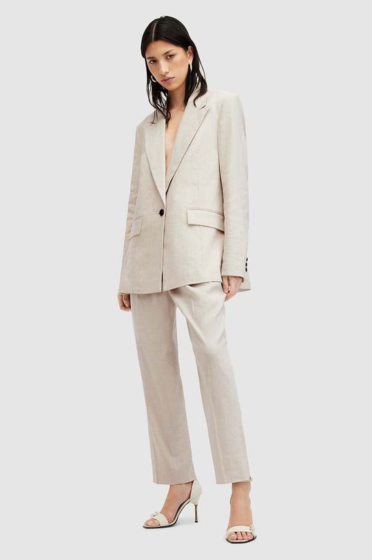 

Детские льняные брюки WHITNEY TROUSER AllSaints, бежевый