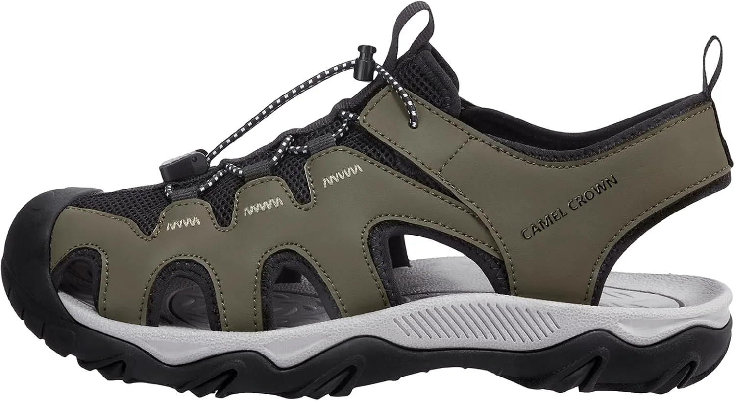 

Мужские походные сандалии CAMEL CROWN противоскользящие, спортивные водные туфли с поддержкой свода, с закрытым носком, летние сандалии для кемпинга, пляжа и активного отдыха на улице, зеленый