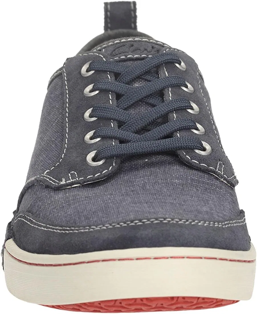 Мужские кроссовки Clarks Slaten Edge, Blue Denim Canvas — фото 4