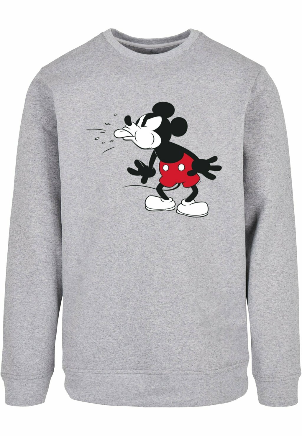 

Толстовка Mickey Mouse Tongu Crewneck ABSOLUTE CULT, цвет heather grey