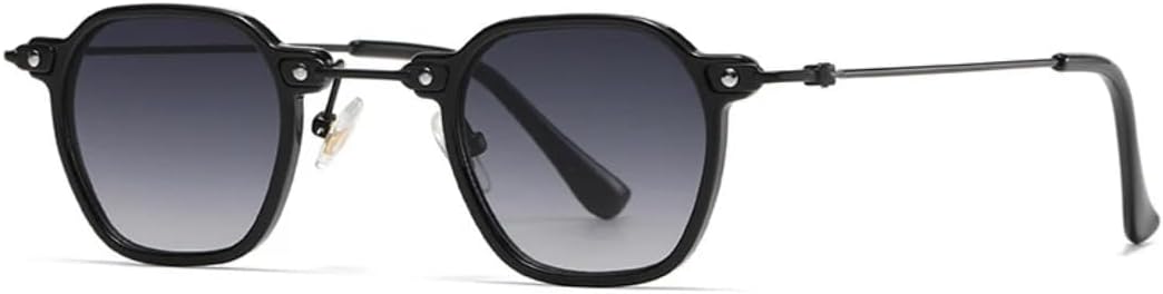 

Популярные модные мужские солнцезащитные очки в стиле панк с прозрачными градиентными линзами, солнцезащитные очки UV400 для женщин, ретро-очки с заклепками VVTWSSW, Black Gray Gradient