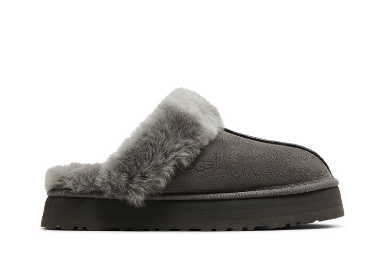 

Шлепанцы UGG Wmns Disquette Slipper Charcoal, серый