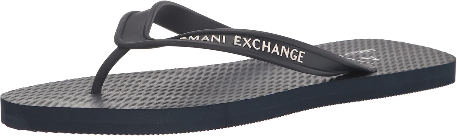 

Мужские шлепанцы Armani Exchange с логотипом, темно-синий