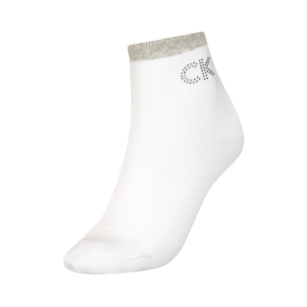 

Белый хлопковый носок Calvin Klein