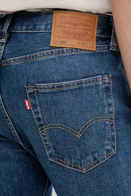Шорты джинсовые 501 Original Levi's, синий — фото 4