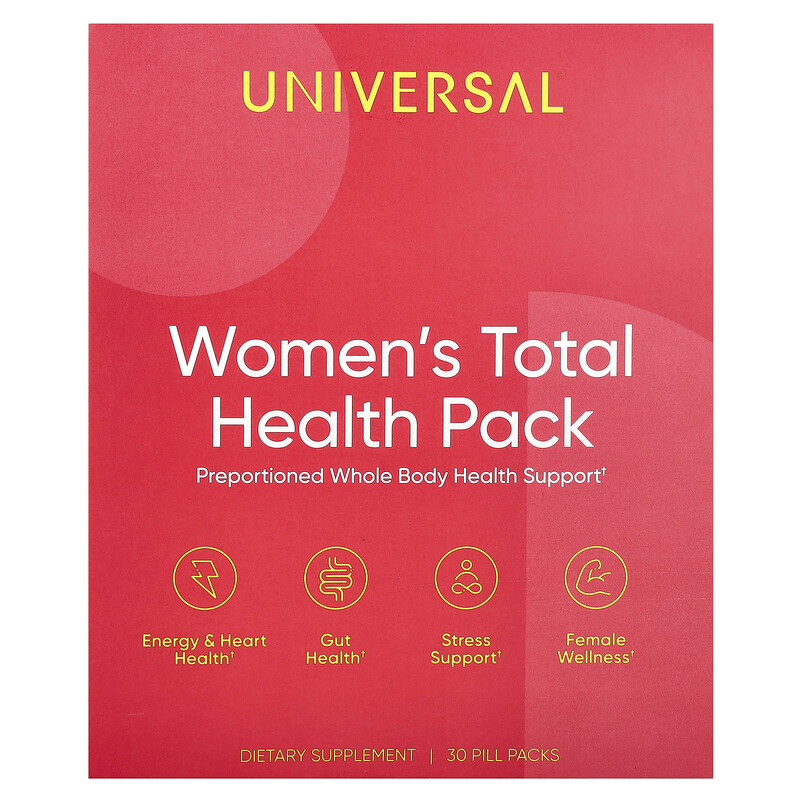 

Universal U, Women's Total Health Pack, 30 Pill Packs