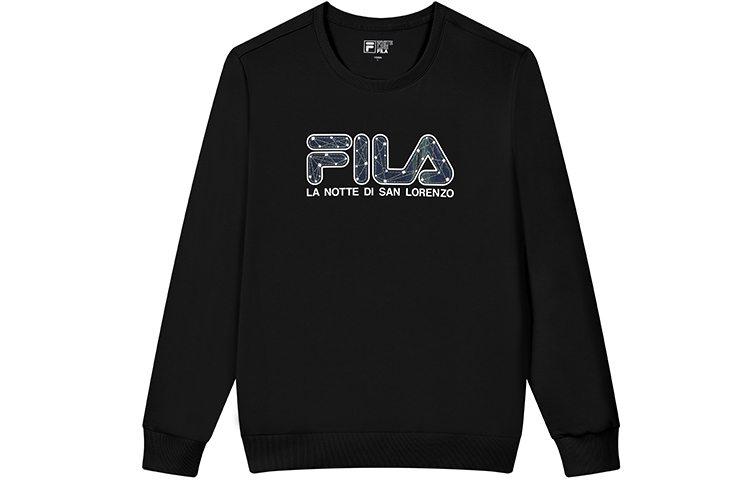 

FILA Свитшот мужской Jet Black с круглым вырезом Moderate Regular, Черный, FILA Свитшот мужской Jet Black с круглым вырезом Moderate Regular
