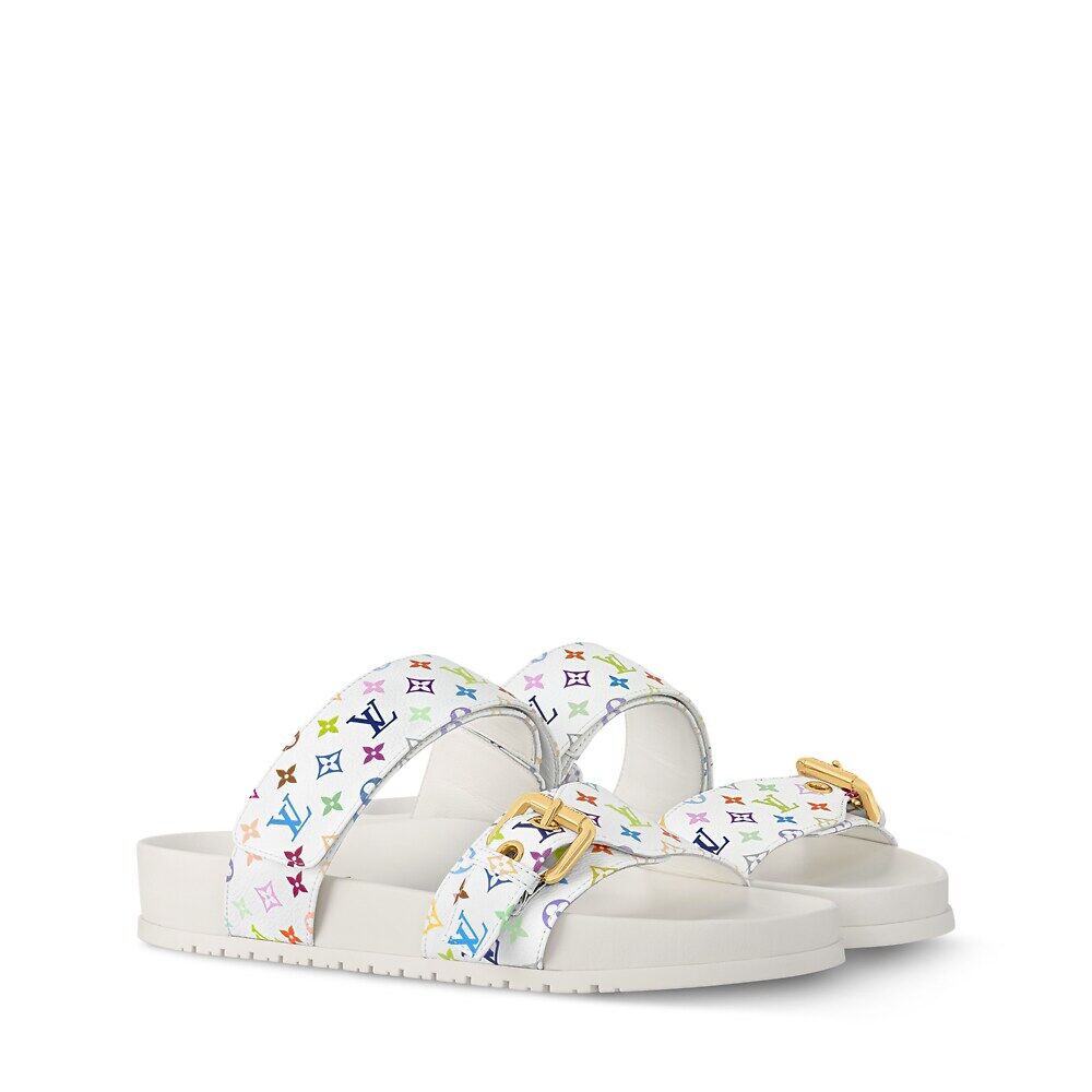Мюли LV x TM Bom Dia Flat Comfort Louis Vuitton, белый
