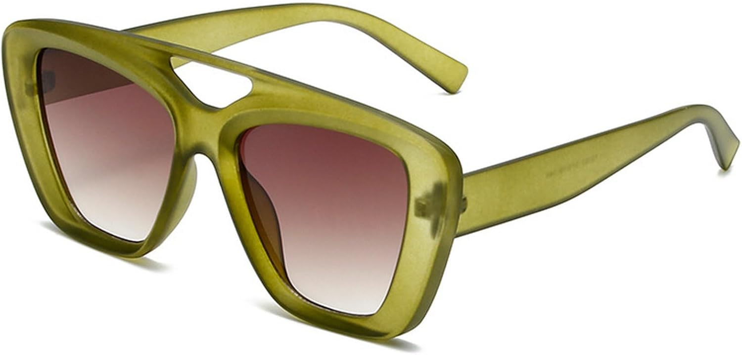 

Крупные солнцезащитные очки-пилот для женщин и мужчин, модные квадратные солнцезащитные очки с двойным лучом, трендовые модели, защита от ультрафиолета UV400 mincl, C4