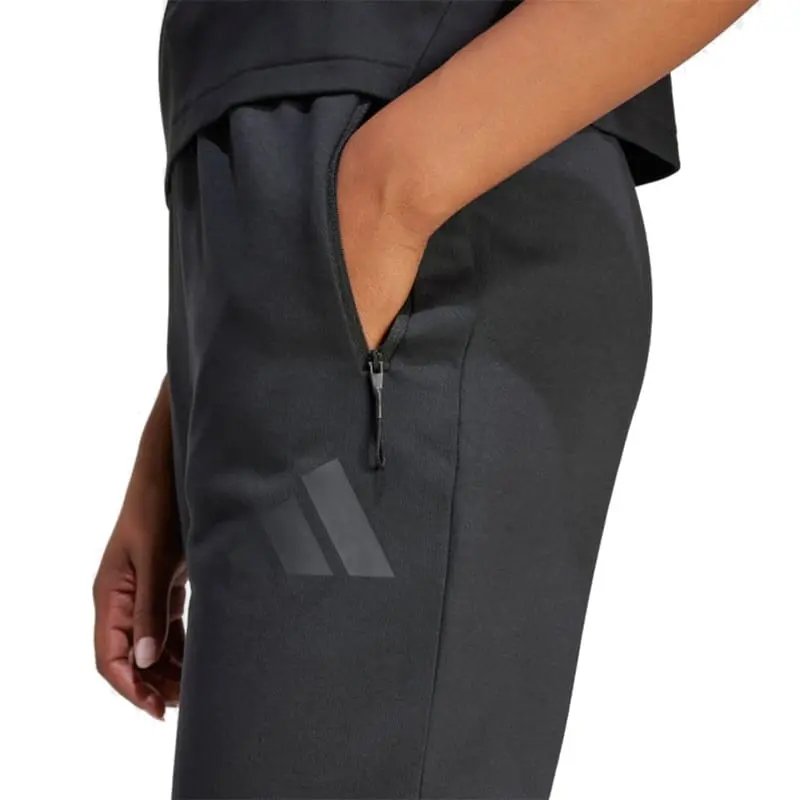 Спортивные брюки (WMNS) adidas Z.N.E Pants 'Black White', черный — фото 3