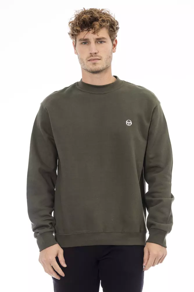 

Зеленый хлопковый мужской свитер Sergio Tacchini
