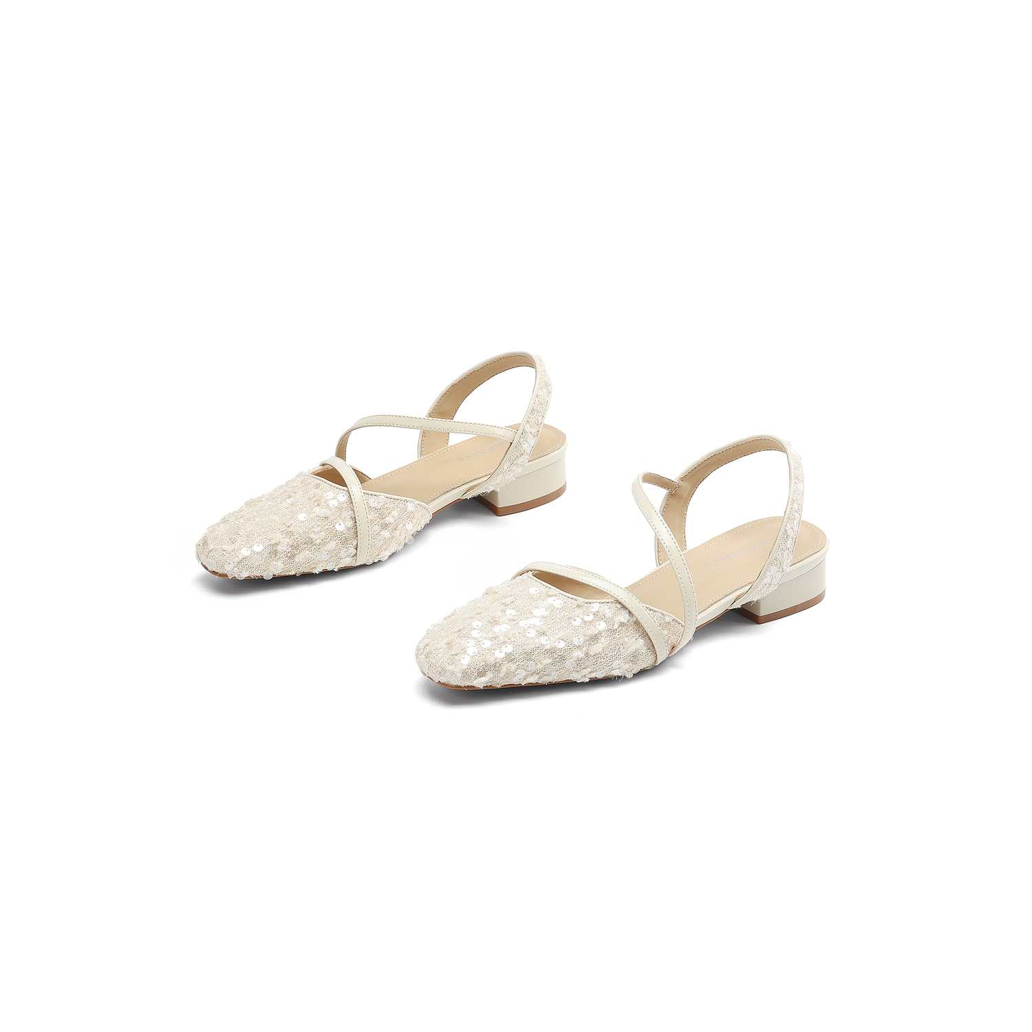 DAPHNE Женские сандалии на одной застежке бежевые, цвет Beige — фото 3