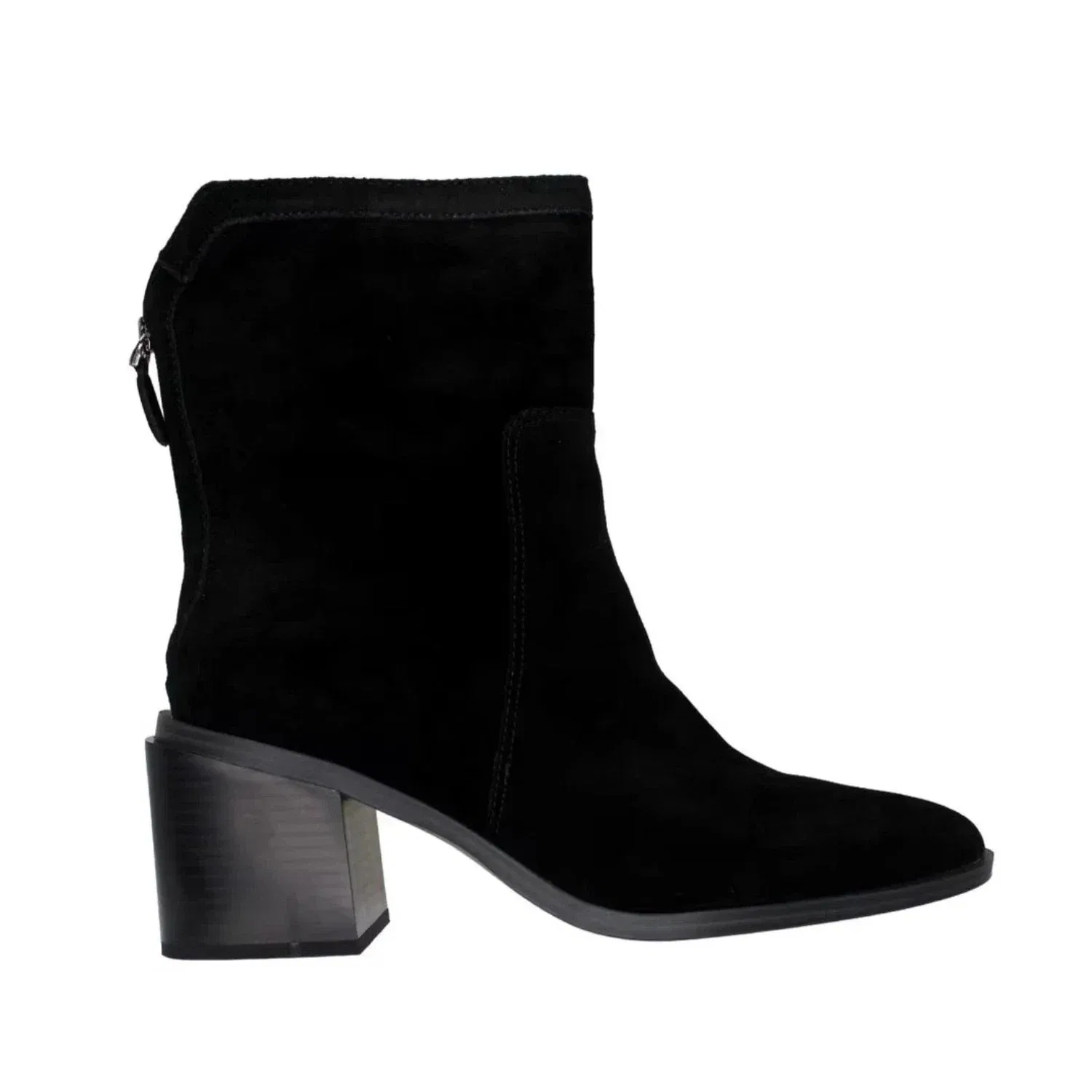 Мужские ботинки Vince Camuto Kortimy из черной замши на блочном каблуке, модель HAWK2043 — фото 2
