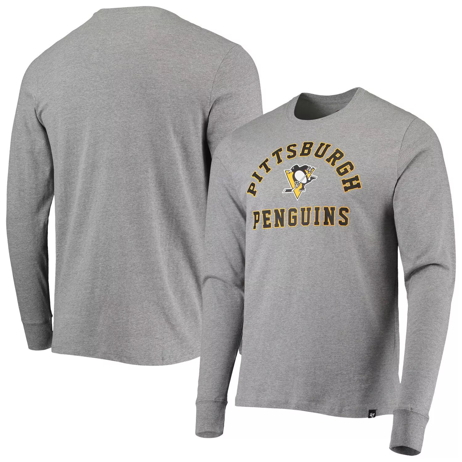 

Мужская серая футболка '47 Pittsburgh Penguins Varsity Arch Super Rival с длинным рукавом, Серый, Мужская серая футболка '47 Pittsburgh Penguins Varsity Arch Super Rival с длинным рукавом