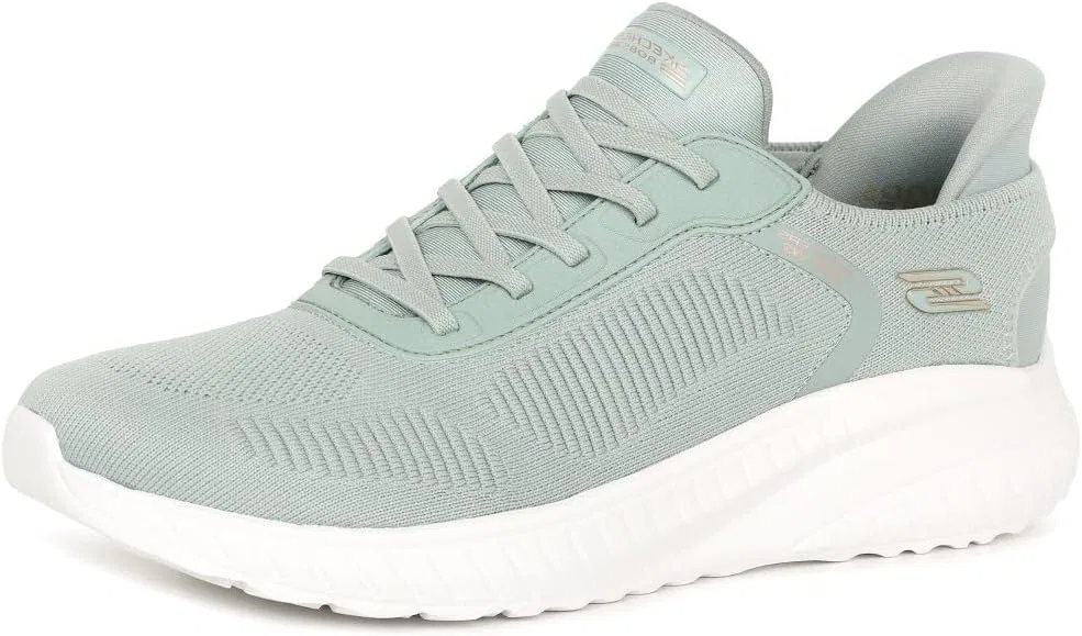 Женские слипоны Skechers Hands-Free, туфли Bobs Squad Chaos-Current Muse, Sage Textile