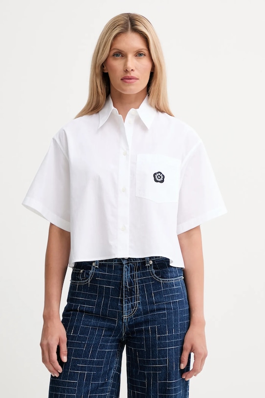 

Хлопковая рубашка Kenzo, белый