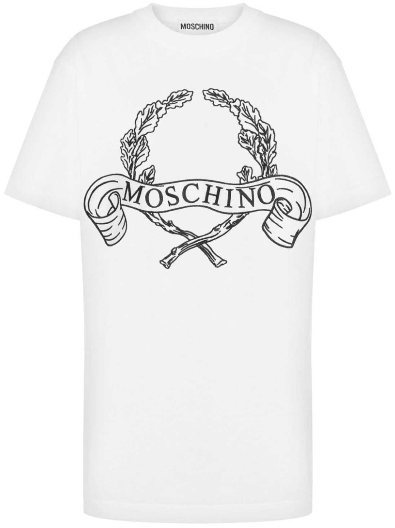 

Футболка с логотипом Moschino, белый