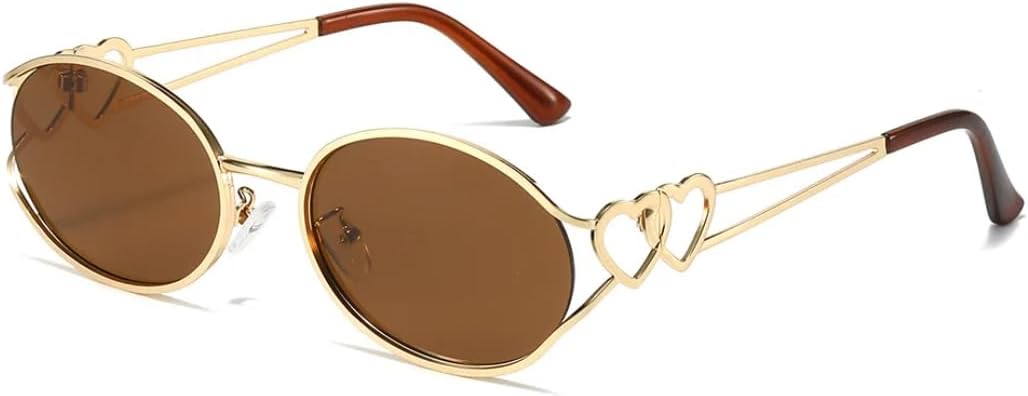 

Ретро-стимпанк круглые металлические солнцезащитные очки для мужчин и женщин с двойными пружинными дужками, разноцветные, с защитой от УФ-излучения UV400 TVTBBVV, 3775-c2