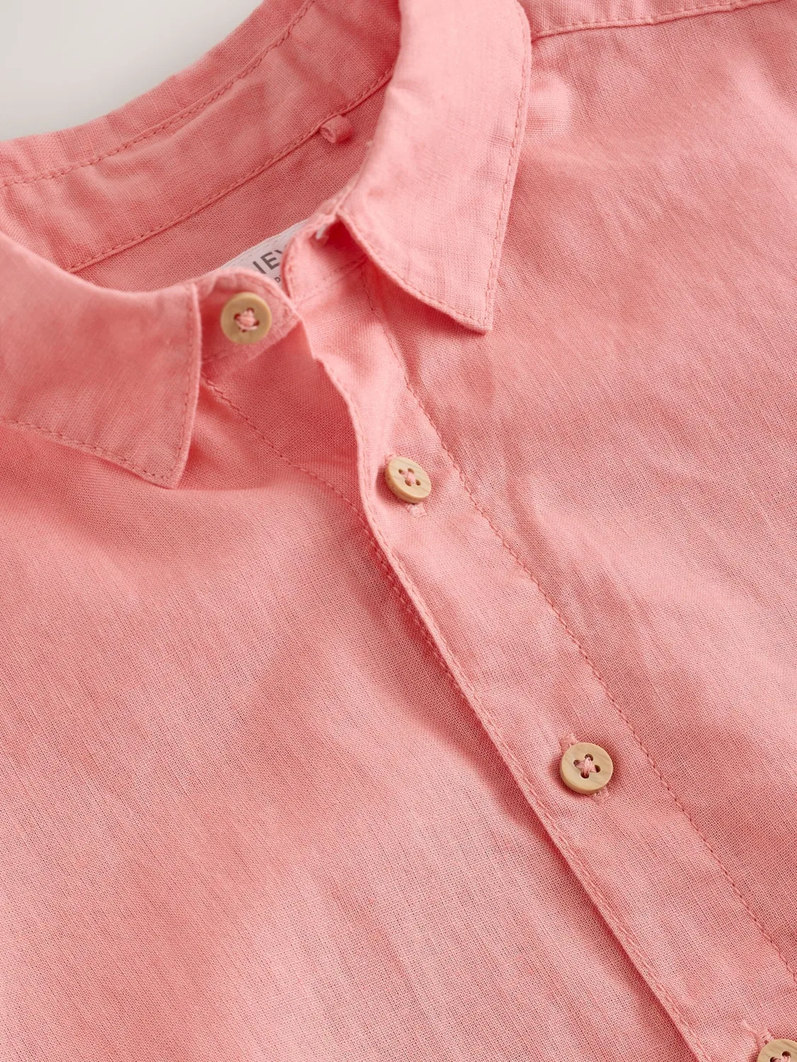 Рубашка на пуговицах стандартного кроя Next, Light Pink — фото 4