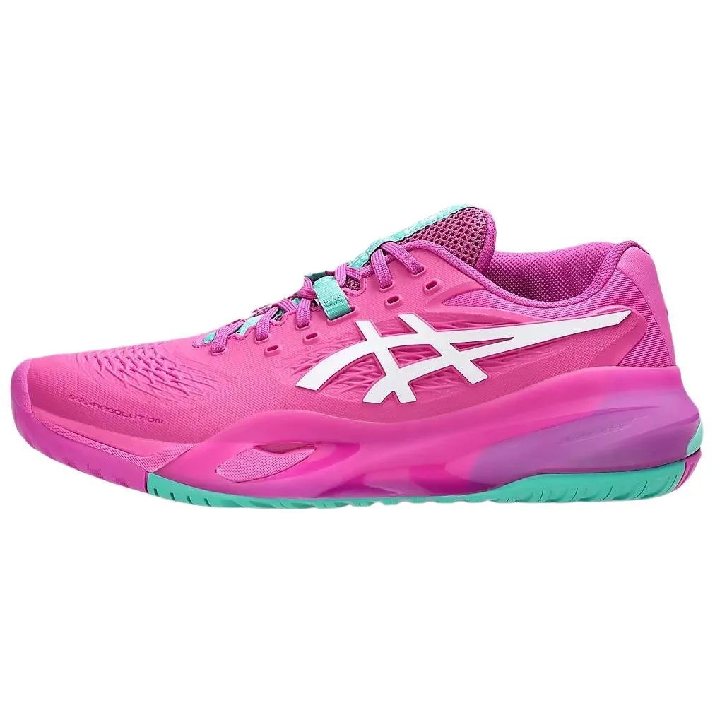 ASICS Кроссовки для тенниса мужские GEL RESOLUTION Low top ярко-розовые белые