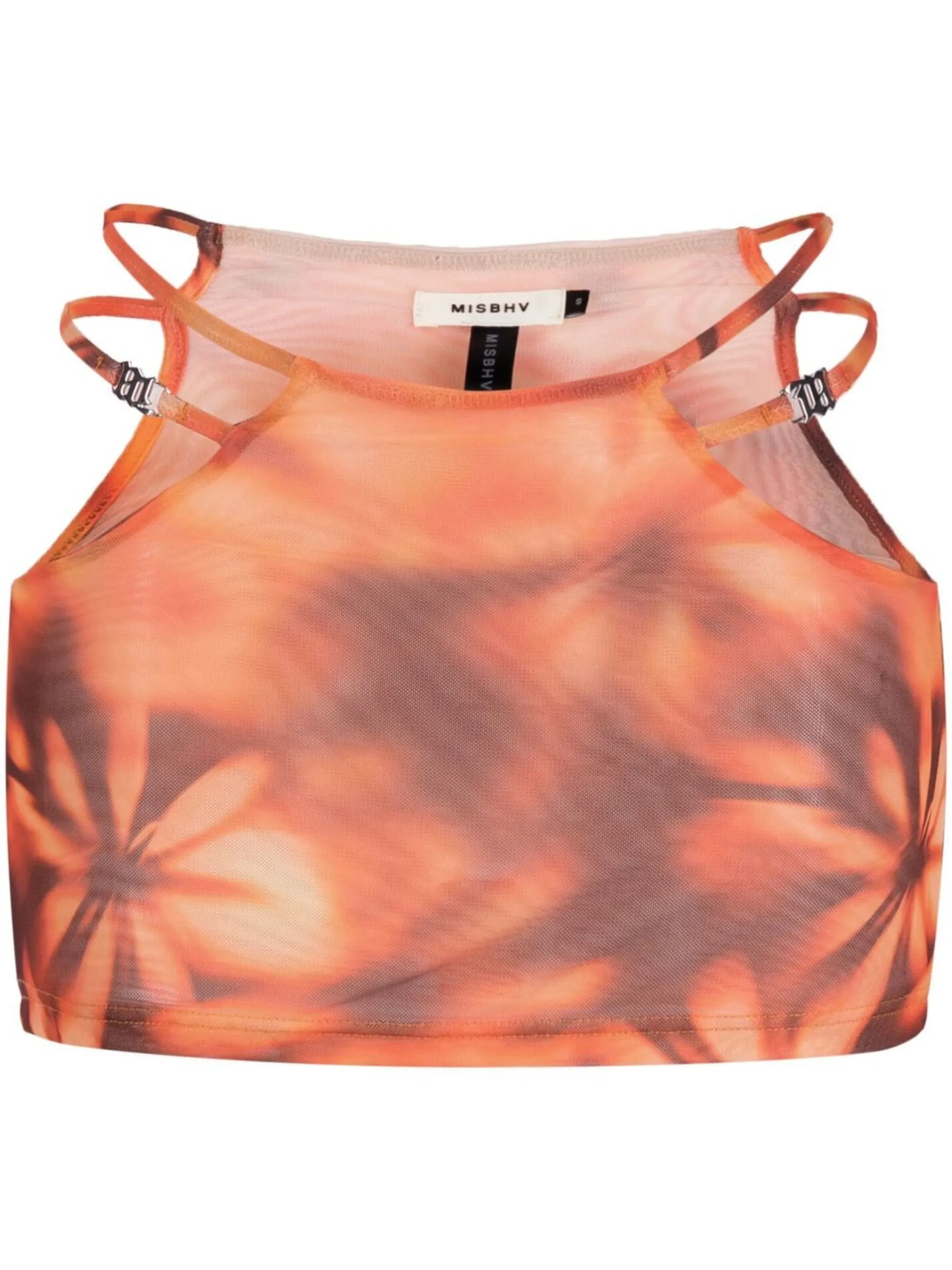 

Юбка мини с цветочным принтом Misbhv, оранжевый