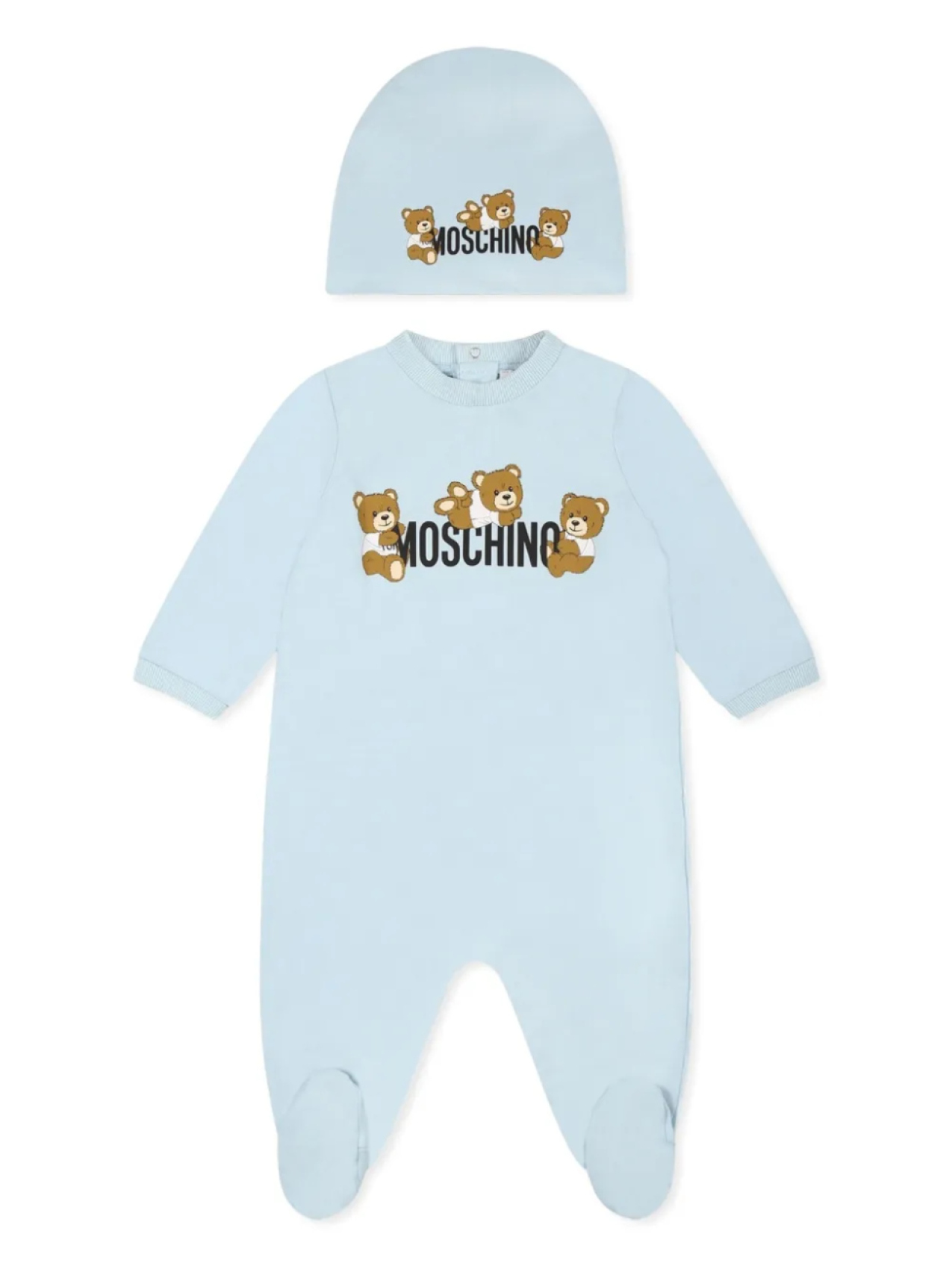 

Боди с мотивом медведя Moschino Kids, синий