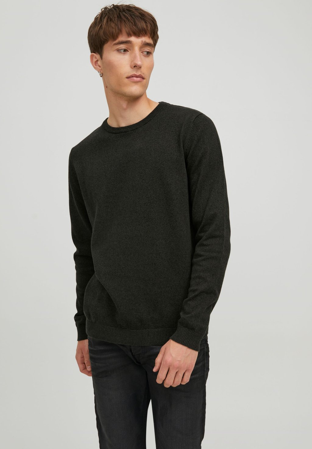 

Свитер EBASIC CREW NECK NOOS Jack & Jones, темно-зеленый