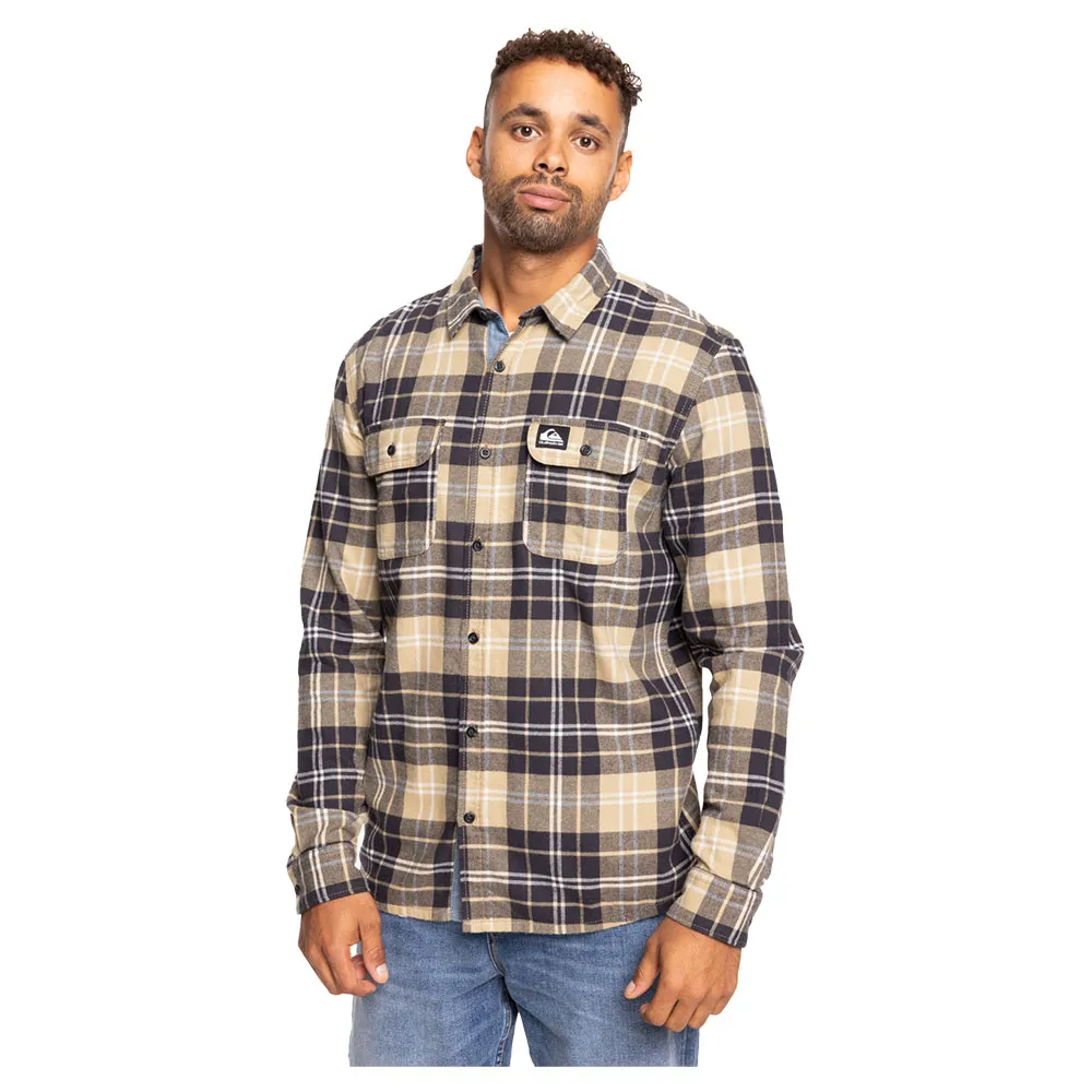 

Рубашка Quiksilver Cantwell, серый/бежевый