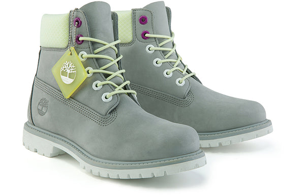 Кроссовки premium 6 inch waterproof wide fit boot 'grey nubuck' Timberland, серый — фото 4