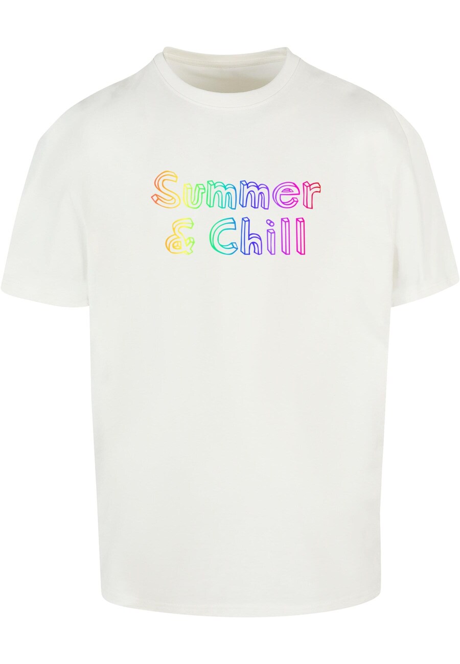 

Футболка Merchcode SUMMER AND CHILL RAINBOW, белый