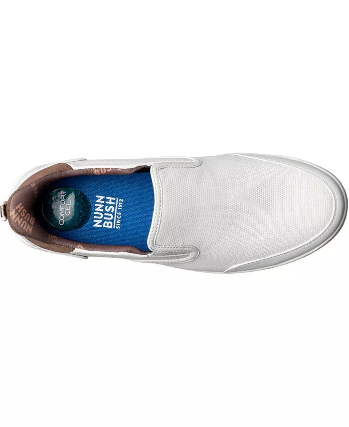 Мужские кроссовки Kore City Walk EZ Moc Toe Slip On Nunn Bush, белый — фото 4