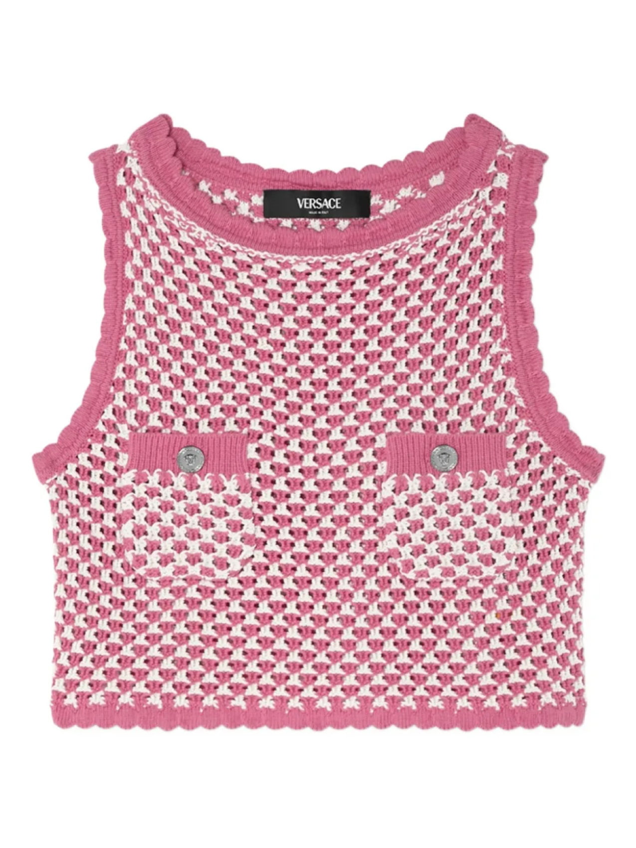 

Versace укороченный топ, розовый