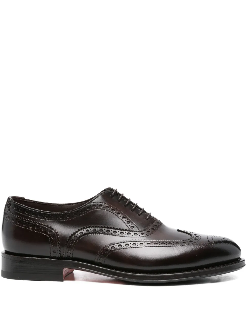 

Кожаные броги-оксфорды Santoni, черный