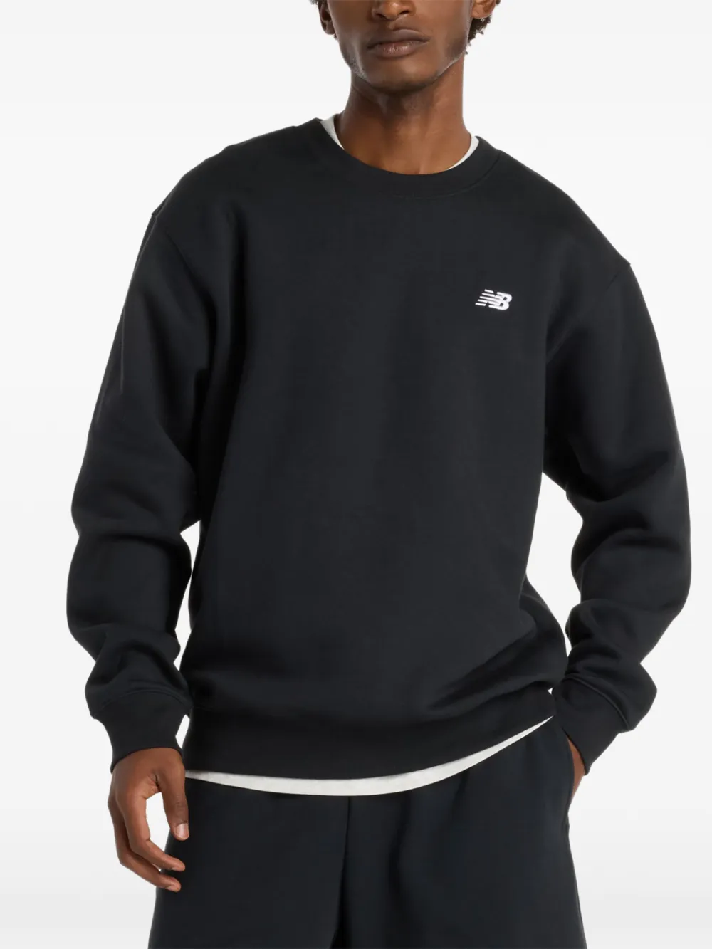 

Толстовка с вышитым логотипом New Balance, черный