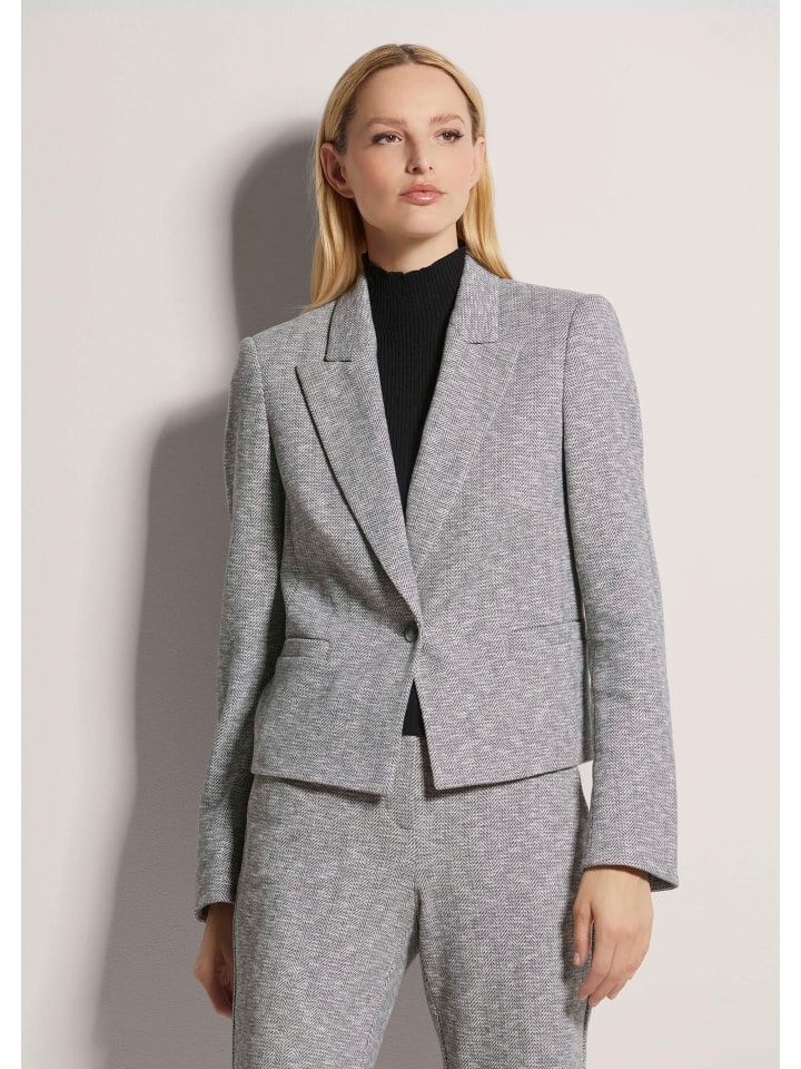 

MADELEINE Трикотажный пиджак серого/бежевого цвета