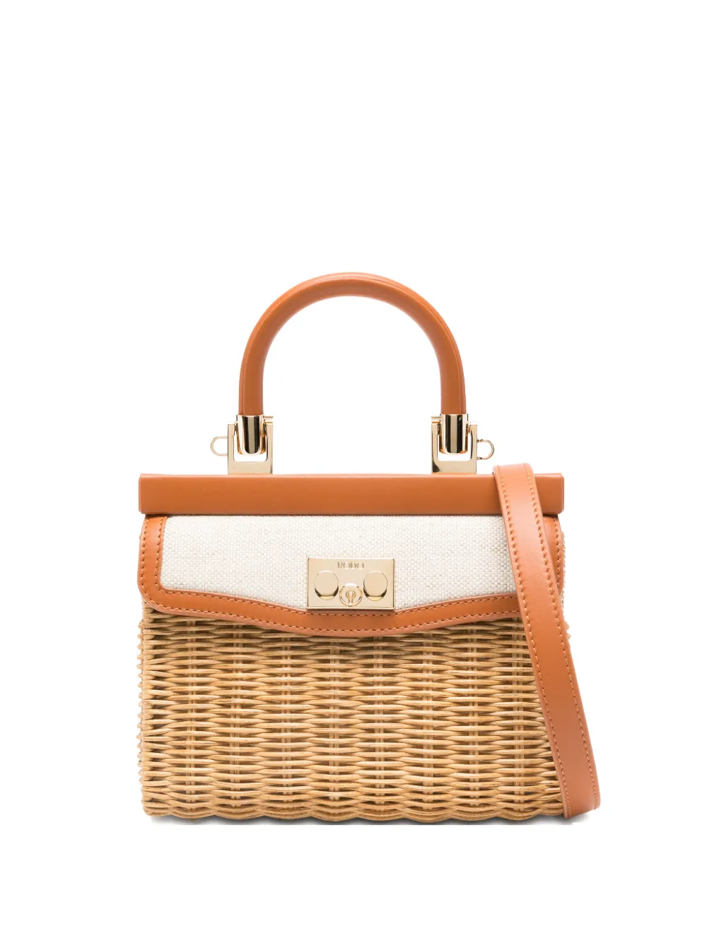 

Плетёная сумка на плечо с верхней ручкой Rodo, нейтральный