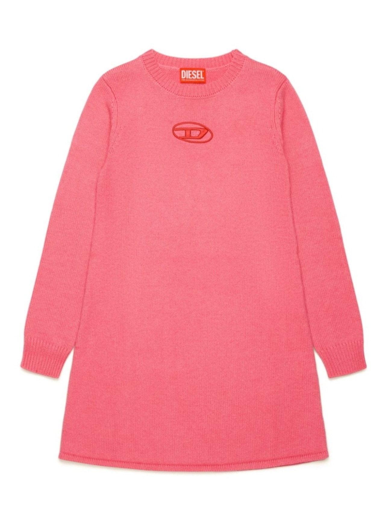 

Diesel Kids платье из смесового кашемира, розовый