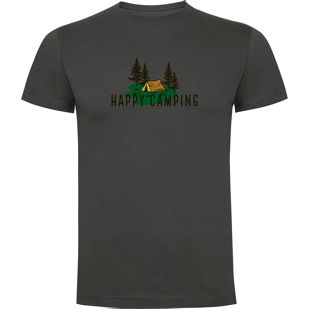 

Футболка с коротким рукавом Kruskis Happy Camping, серый