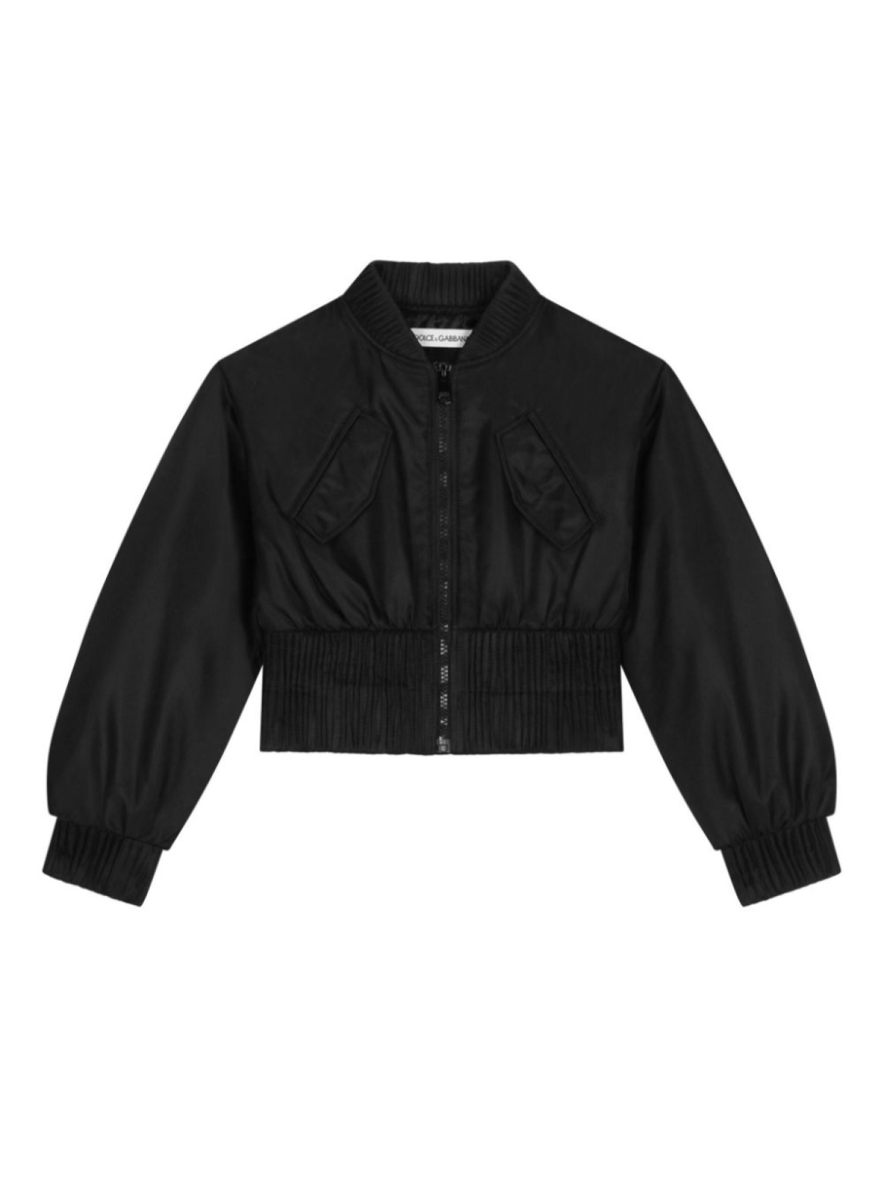 

Dolce & Gabbana бомбер на молнии с логотипом, черный