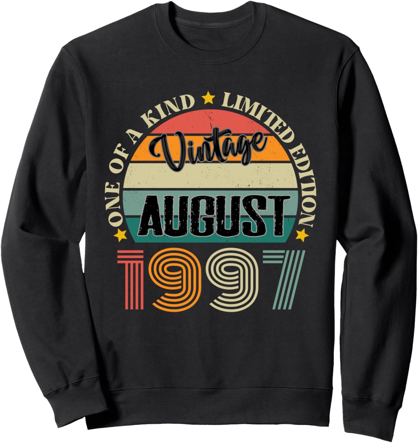

Винтажная толстовка «27 лет», август 1997 года, ретро-стиль, к 27-летию Vintage Birthday Retro Limited Edition Retro Gifts, черный